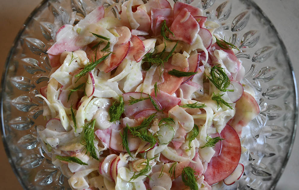 Snittet knoldfennikel.