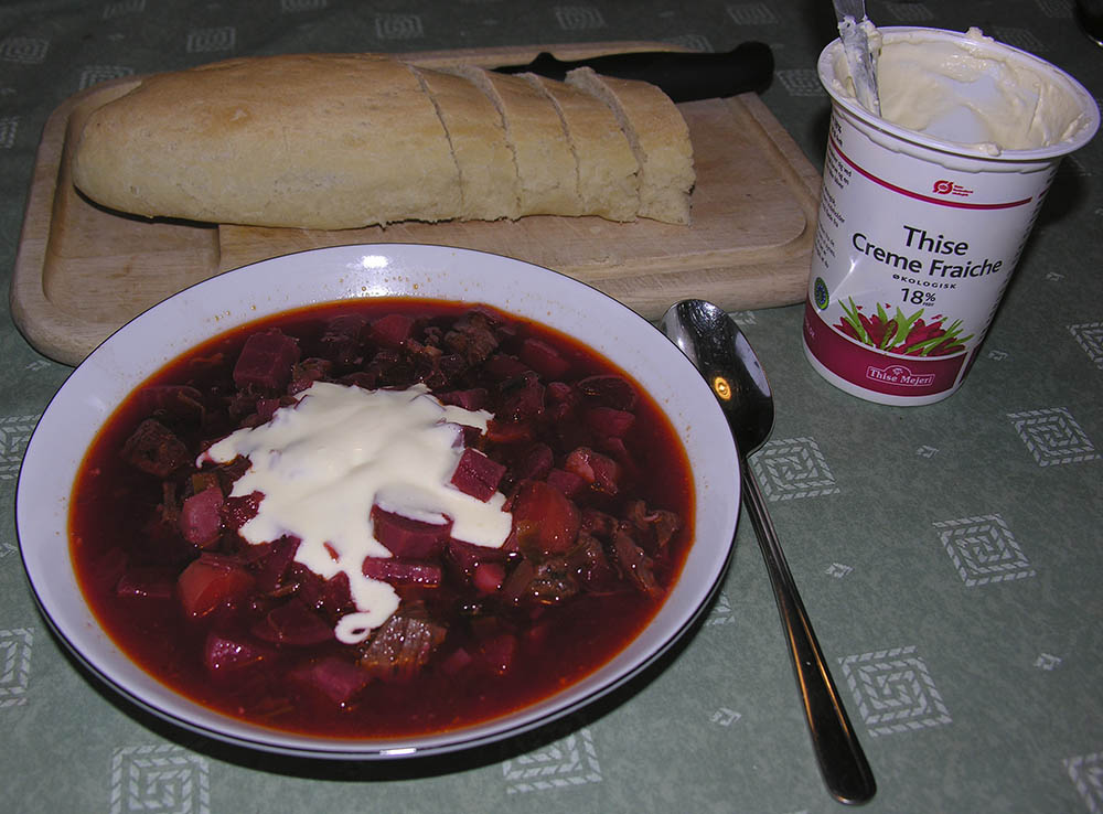 Borscht, rdbedesuppe