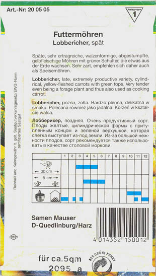 Gulerod, Lobbericher, Daucus carota </i>L. subsp.<i> sativus