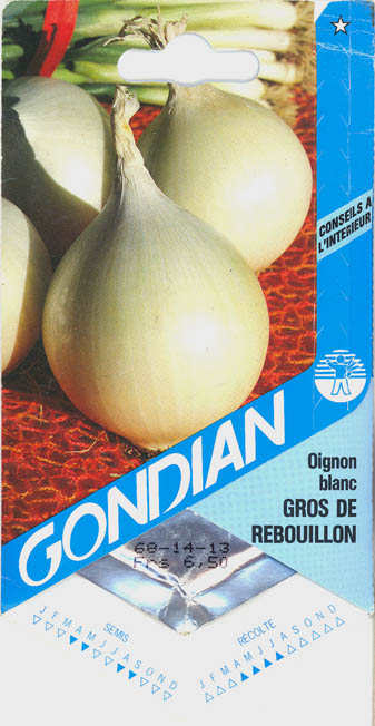 Kepalg, Gros de Rebouillon, Allium cepa </i>L.<i>