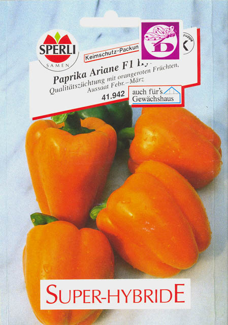 Peberfrugt (Spansk peber), Ariane F1, Capsicum annuum </i>L.<i>