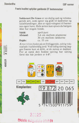rt, De Grace, Lathyrus oleraceus